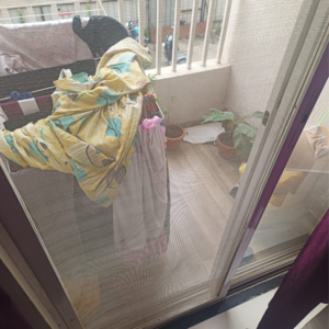 Balcony in 1 BHK Apartment at Jhamtani Vision Ace Phase 2, Mumbai Bangalore Highway – for Rent