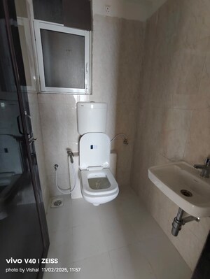 Bathroom in 1 BHK Apartment at Raunak Bliss, Ghodbunder Road – for Rent