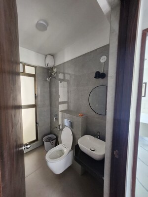 Bathroom in 1 BHK Apartment at Raymond Ten X Habitat, Pokhran Road No Two – for Rent