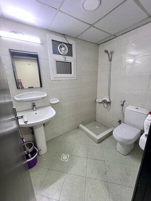 Bathroom in 1 BHK Builder Floor at Saket – for Rent