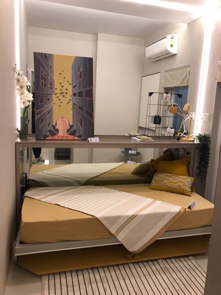 Bedroom, al-mantasha-mountain-valley 3 Bedroom 1160 Sq.Ft. Apartment In Mumbra Thane 9386810