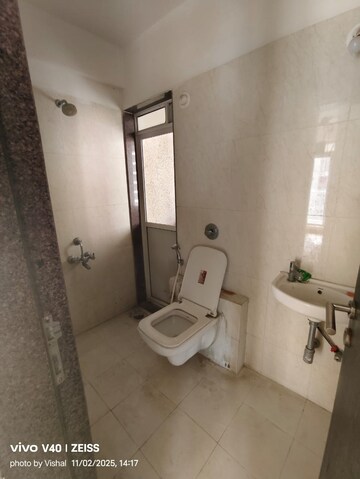 Bathroom in 2 BHK Apartment at Puranik Aarambh, Ghodbunder Road – for Rent