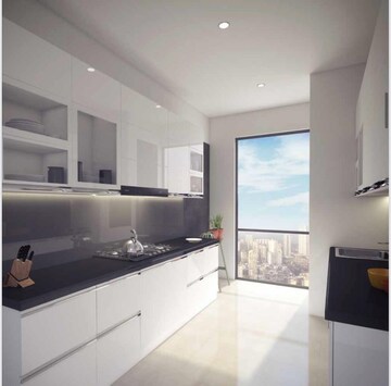Kitchen in 2 BHK Apartment at Marathon Monte South, Byculla West – for Sale