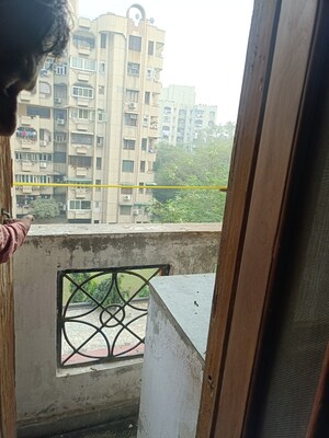 Balcony in 2 BHK Apartment at Abhiyanta Apartment, Vasundhara Enclave – for Rent