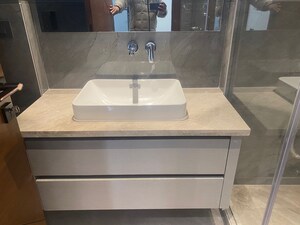 Bathroom in 3 BHK Apartment at Anand Niketan – for Rent