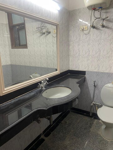 Bathroom in 2 BHK Builder Floor at RBC II, Sushant Lok I – for Rent