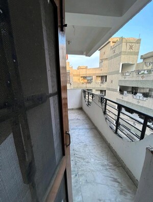 Balcony in 3 BHK Apartment at Krishilok Apartment, Sector 45 – for Rent