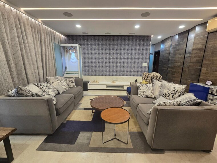 Living Room, oberoi-realty-esquire 4 Bedroom 2053 Sq.Ft. Apartment In Goregaon East Mumbai 9387092