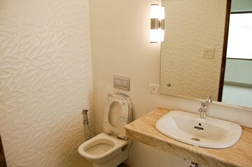 Bathroom in 4 BHK Apartment at Jor Bagh – for Rent