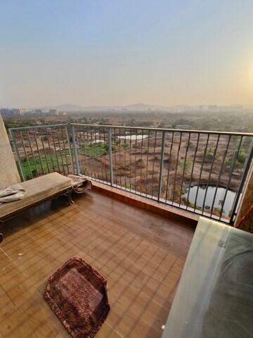 Balcony in 2.5 BHK Apartment at Lodha Palava City Lakeshore Greens, Dombivli East – for Rent