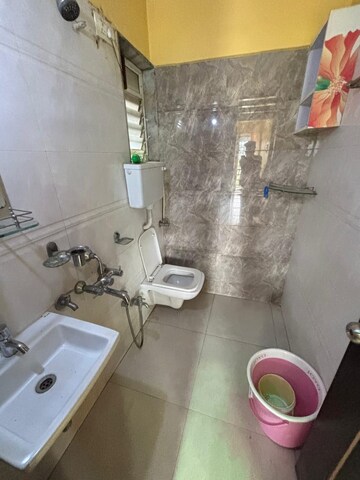 Bathroom in 1 BHK Apartment at Puranik Hometown, Ghodbunder Road – for Rent