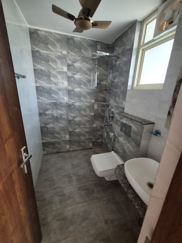 Bathroom in 2 BHK Builder Floor at Unitech Deerwood Chase, Nirvana Country – for Rent