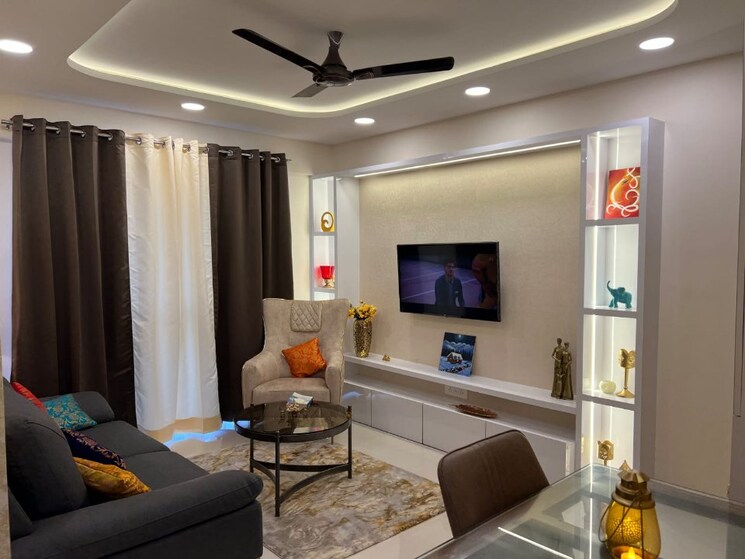 Living Room, sai-casalino-towers 2 Bedroom 640 Sq.Ft. Apartment In Handewadi Pune 9387207