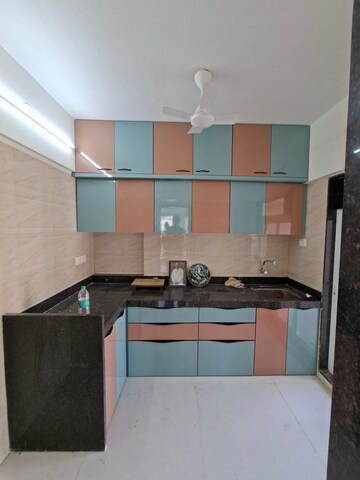 Kitchen in 1 BHK Apartment at Raunak Heights, Ghodbunder Road – for Rent