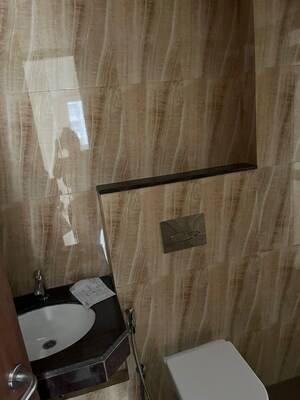 Bathroom in 1 BHK Apartment at Raunak Heights, Ghodbunder Road – for Rent