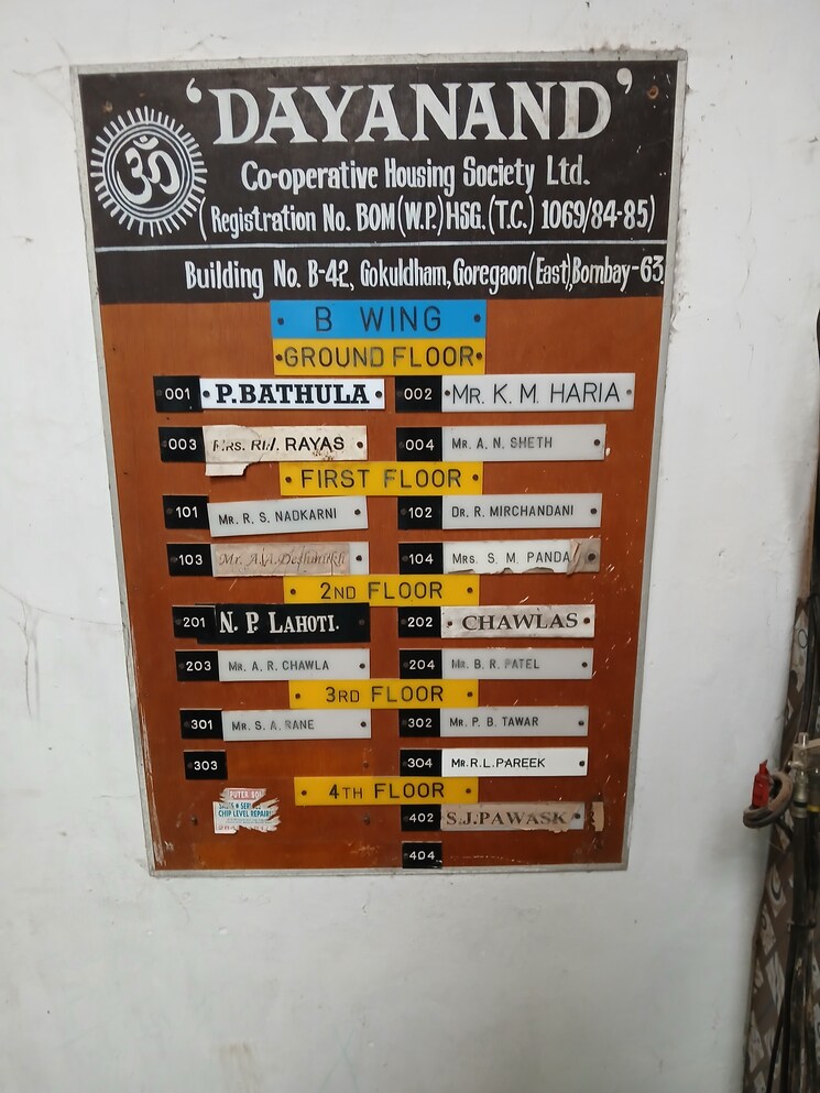 Master Plan, dayanand-chs 1 Bedroom 430 Sq.Ft. Apartment In Aarey Colony Mumbai 9387273