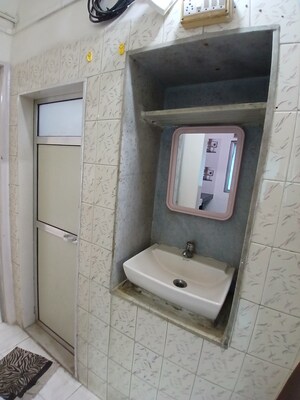 Bathroom in 1 BHK Apartment at Vrindavan CHS Goregaon, Goregaon East – for Rent