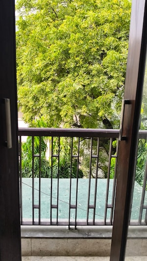 Balcony in 4 BHK Builder Floor at Boutique Residential Apartments A-7 1, Vasant Vihar – for Rent