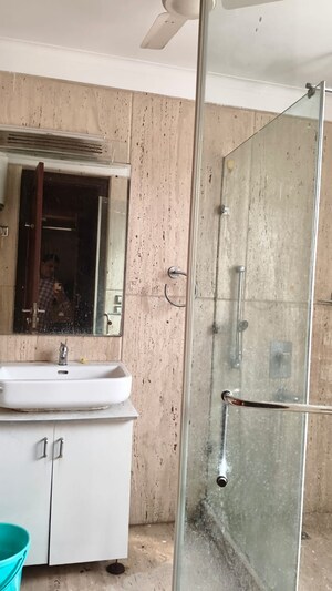 Attached Bathroom in 4 BHK Builder Floor at Boutique Residential Apartments A-7 1, Vasant Vihar – for Rent