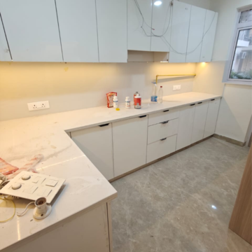 Kitchen in 3 BHK Apartment at Vatika City, Ghasola – for Rent