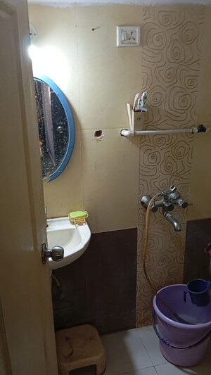 Bathroom in 1 BHK Apartment at Shanti Lifespaces, Nalasopara East – for Rent