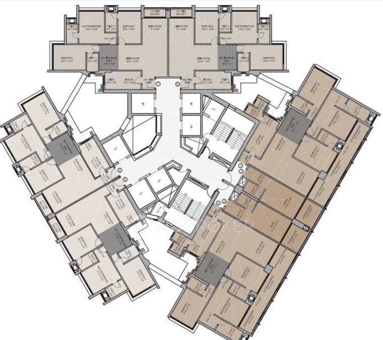 Floor Plan, oberoi-sky-city 5 Bedroom 2100 Sq.Ft. Penthouse In Borivali East Mumbai 9387457