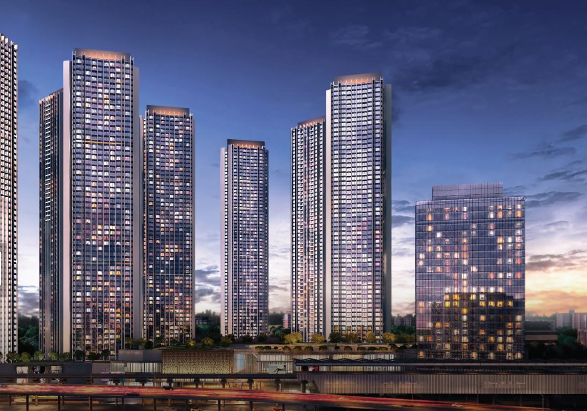 5 BHK + Pooja Room Penthouse For Sale in Oberoi Sky City