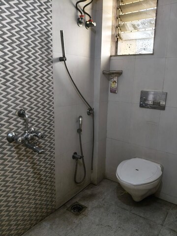 Bathroom in 1 BHK Apartment at Safal Residency, Nerul – for Rent