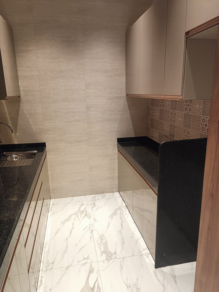 Kitchen, lnt-crescent-bay-t5 3 Bedroom 1450 Sq.Ft. Apartment In Parel Mumbai 9387537