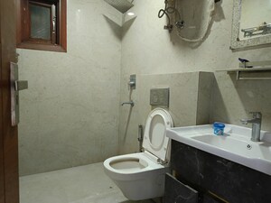 Bathroom in 3 BHK Builder Floor at Saket – for Rent