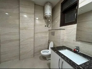 Bathroom in 3 BHK Builder Floor at Chattarpur – for Rent