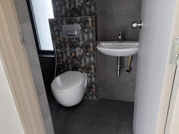 Bathroom in 1 BHK Apartment at Ajmera Bhakti Park, Bhakti Park – for Rent