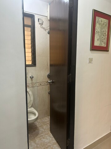 Bathroom in 2 BHK Apartment at Lake Pleasant, Powai – for Rent
