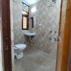 Bathroom in 2 BHK Apartment at Vasant Kunj – for Rent