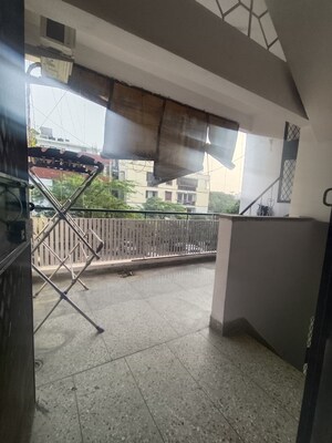 Balcony in 2 BHK Builder Floor at Malviya Nagar – for Rent