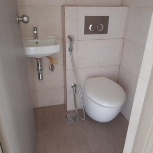 Bathroom in 1 BHK Apartment at Ajmera Bhakti Park Sector I and II, Bhakti Park – for Rent