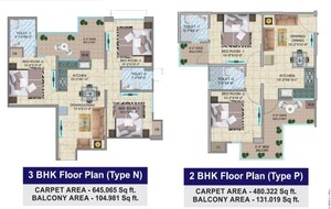 Master Plan in 2 BHK Apartment at HRH City Vasant Valley, Sector 56a – for Sale