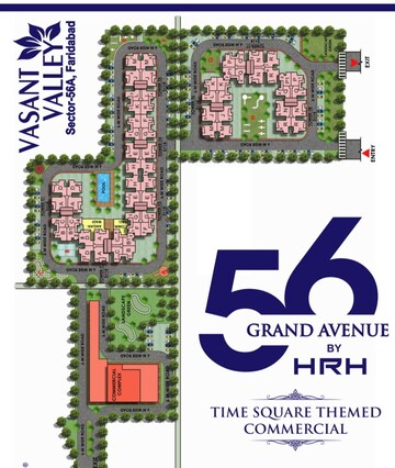 Master Plan in 2 BHK Apartment at HRH City Vasant Valley, Sector 56a – for Sale
