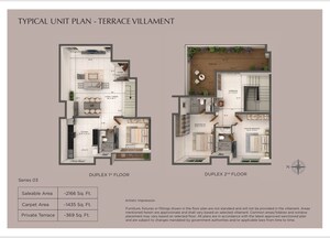 Floor Plan in 3 BHK Villa at Provident Deansgate, Kempalingapura – for Sale