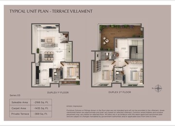 Floor Plan in 3 BHK Villa at Provident Deansgate, Kempalingapura – for Sale