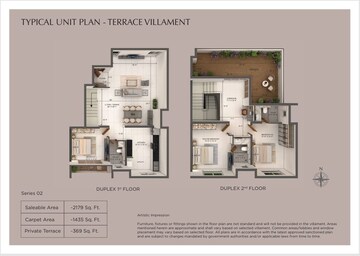 Floor Plan in 3 BHK Villa at Provident Deansgate, Kempalingapura – for Sale