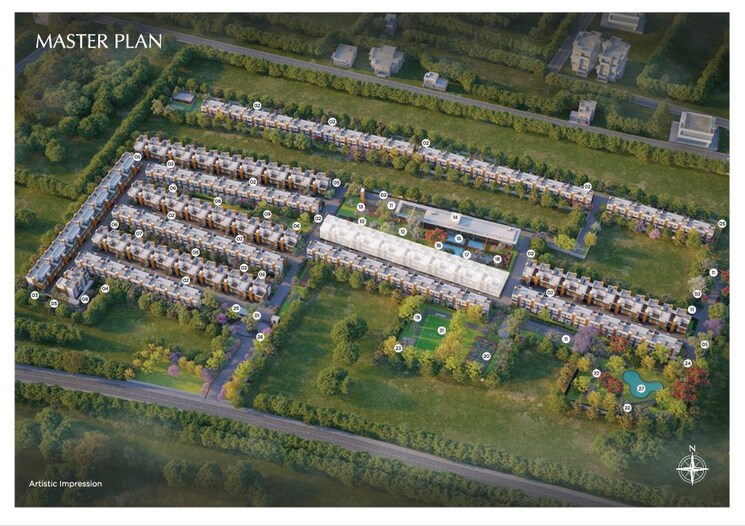 Master Plan, provident-deansgate 3 Bedroom 2173 Sq.Ft. Villa In Kempalingapura Bangalore 9388314