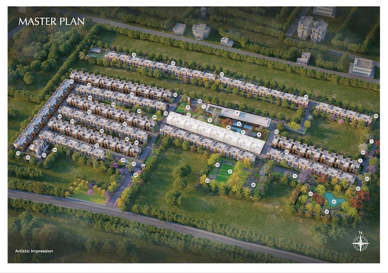 Master Plan, provident-deansgate 3 Bedroom 2173 Sq.Ft. Villa In Kempalingapura Bangalore 9388314