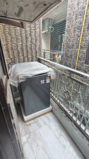 Balcony in 3 BHK Builder Floor at Dwarka Mor – for Rent