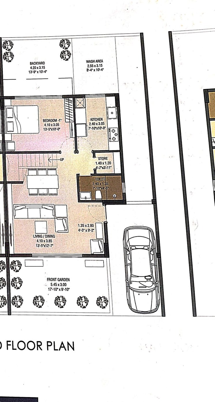 Floor Plan, besa pipla rd 4 Bedroom 1885 Sq.Ft. Independent House In Besa Pipla rd Nagpur 9388397