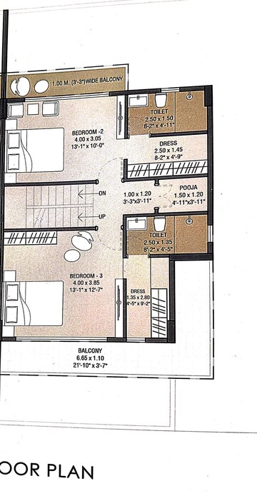 Floor Plan in 4 BHK Independent House at Besa Pipla rd – for Sale
