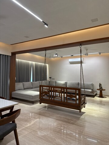 Living Room in 4 BHK Apartment at Shree Balaji Wind Park, Near Nirma University On Sg Highway – for Sale