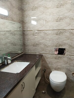 Bathroom in 3 BHK Apartment at Unitech Uniworld Gardens 2, Sector 47 – for Rent