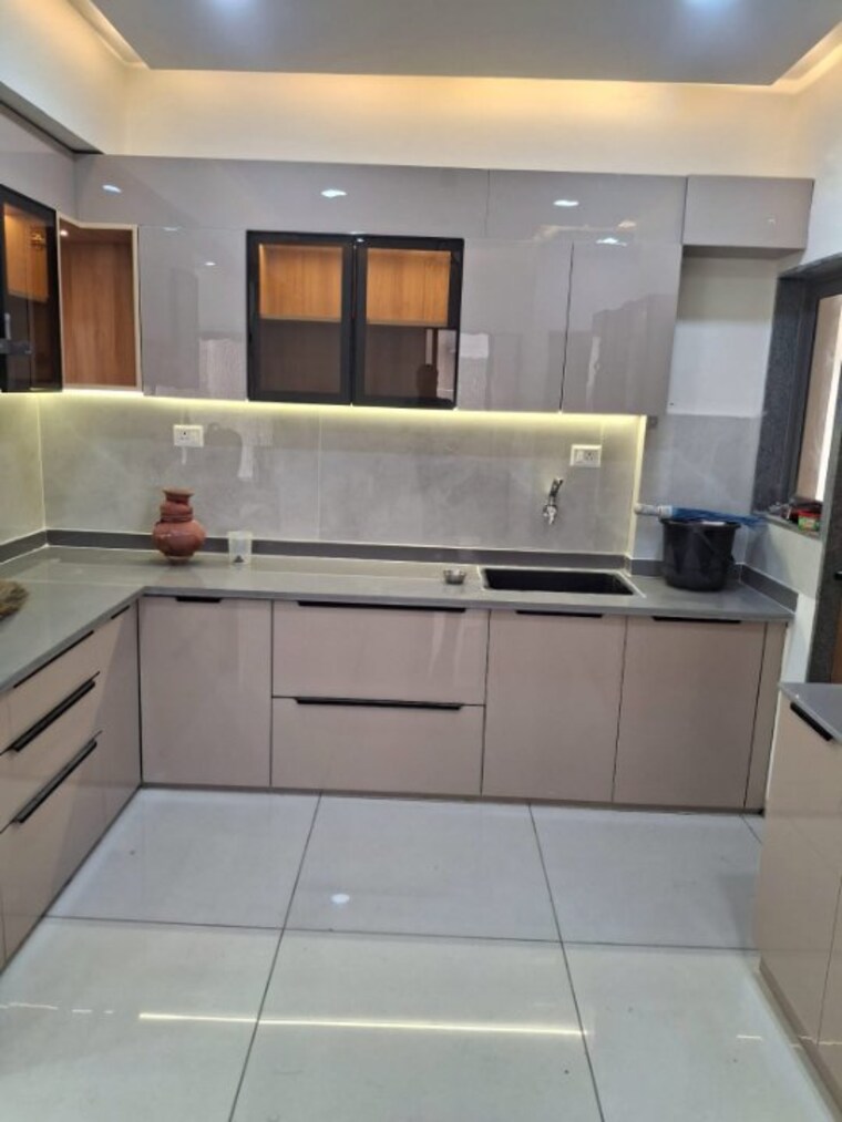 Kitchen, darshanam-club-life 3 Bedroom 2440 Sq.Ft. Apartment In Gotri Vadodara 9388650
