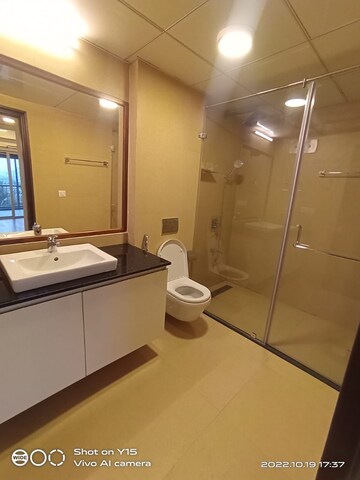 Bathroom in 4 BHK Apartment at UKN Miraya Rose, Whitefield – for Rent